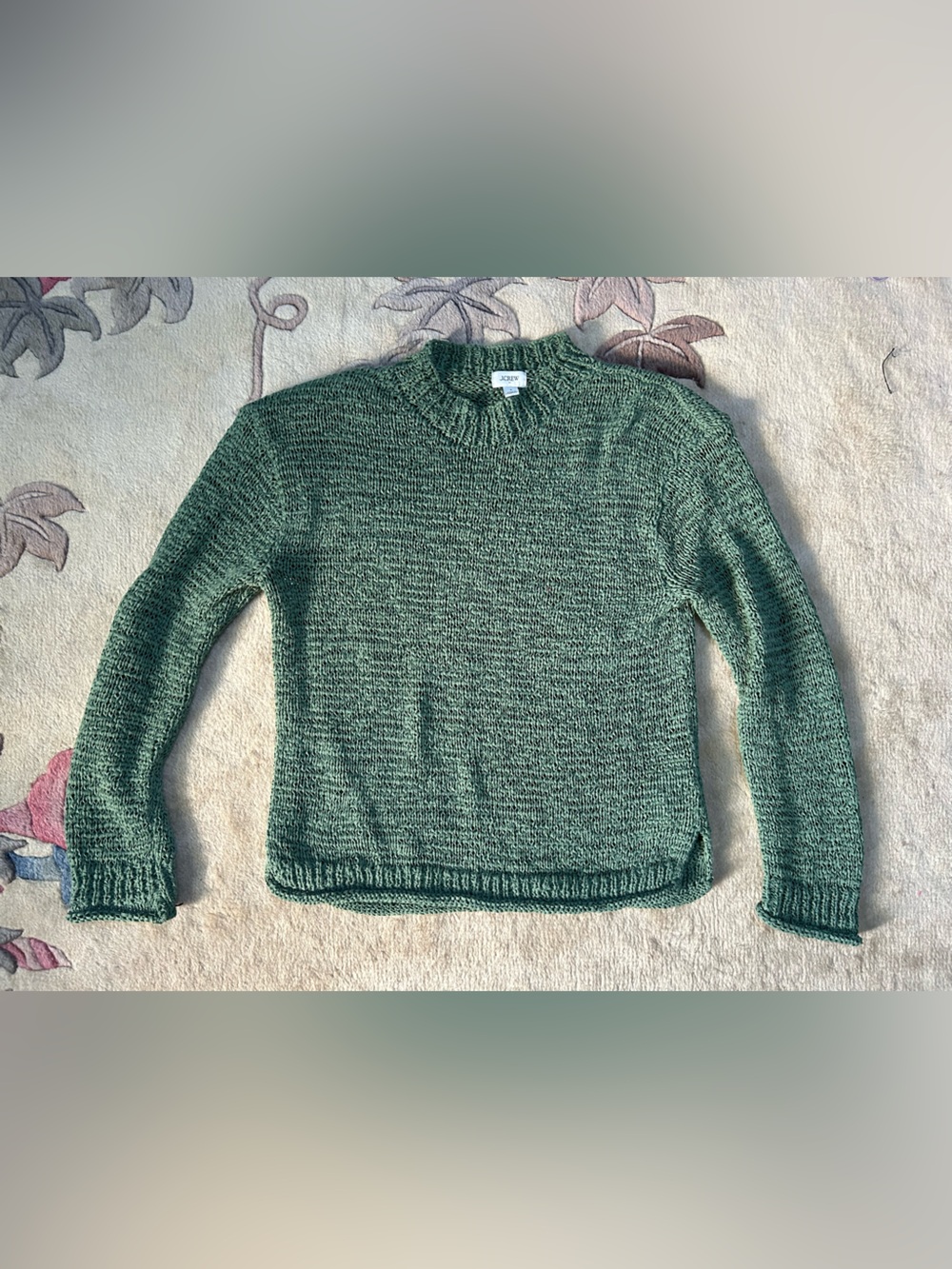 Green Crewneck Women's Sweater